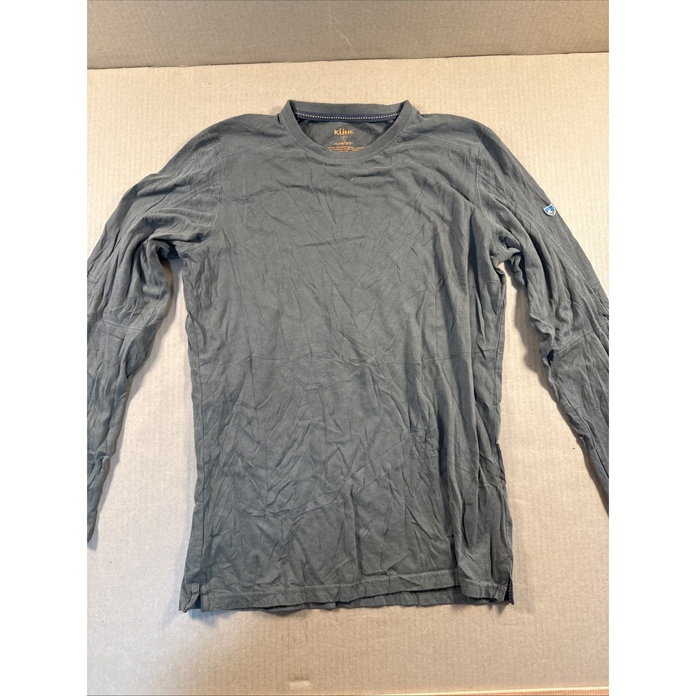 Kuhl Wild Fibre Army Green Long Sleeve T Shirt Mens Size Small